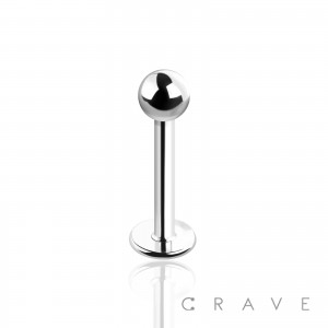 316L SURGICAL STEEL LABRET/MONROE/CHEEK WITH BALL SET (external thread)